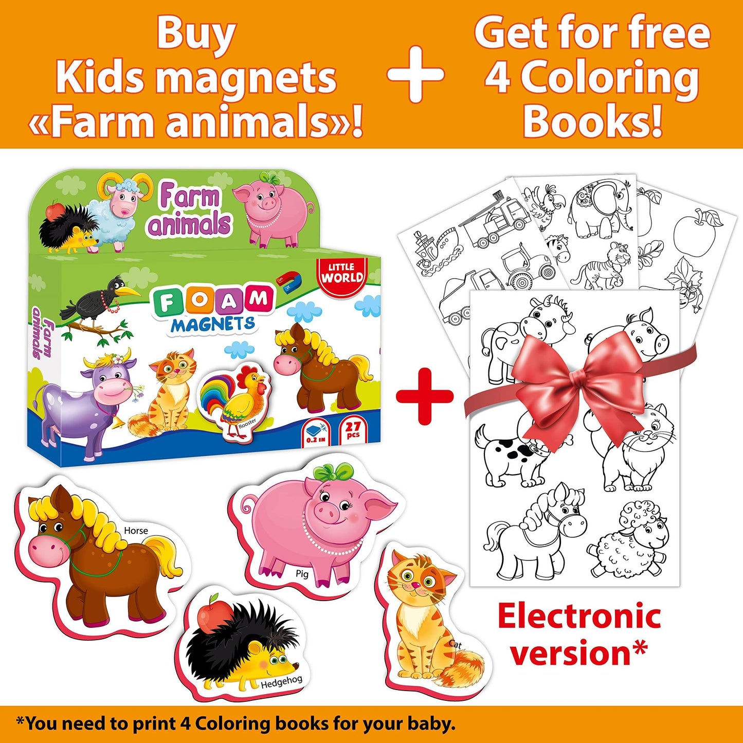 27 Foam Fridge Magnets for Toddlers 1 3   Large Toddler Magnets – Fridge Magnets for Kids   Refrigerator Magnets for Kids – Baby Magnets   Animal Magnets for Kids on Fridge