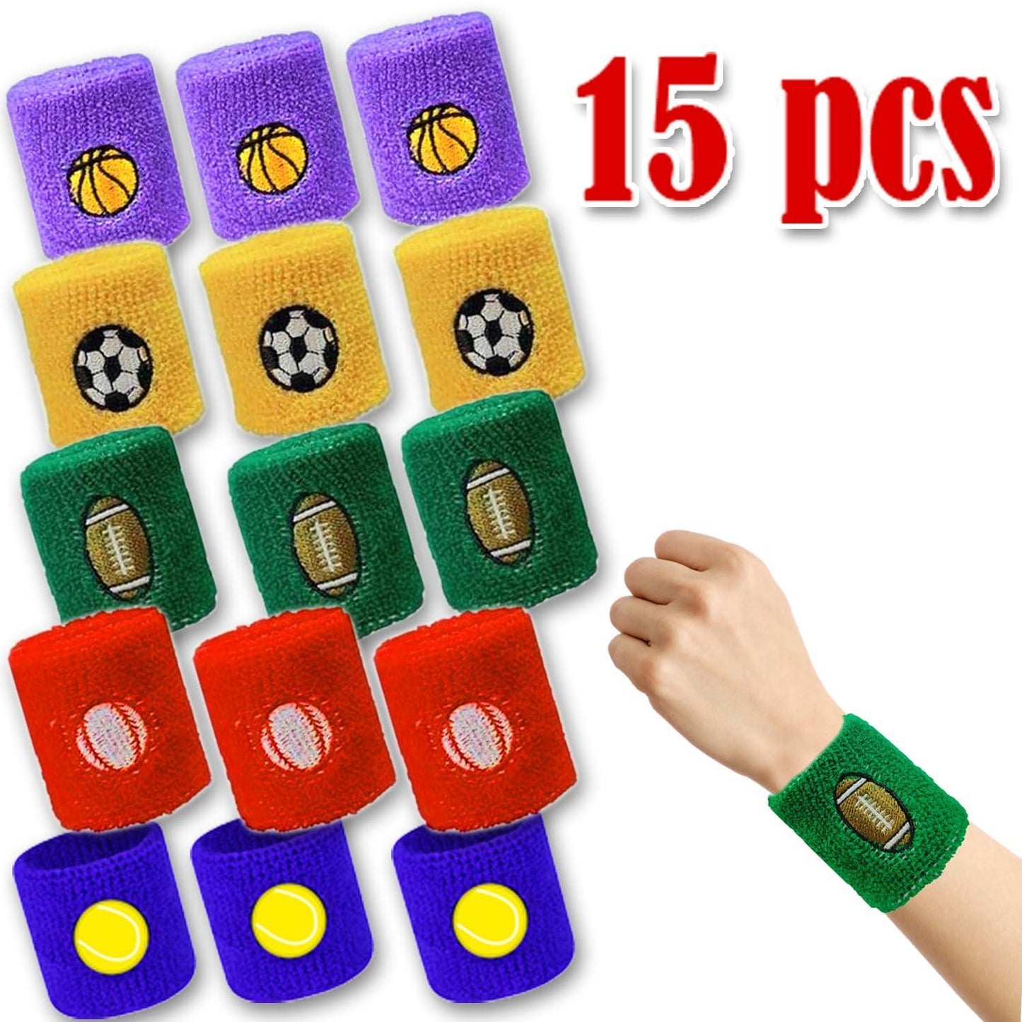210 Pcs Sports Party Favors for Kids with Golden Winner Awards Medals Wristbands Mini Foam Balls Treat Bags Waterproof Stickers for Basketball Football Baseball Soccer Tennis for Party Classroom Prizes (210)