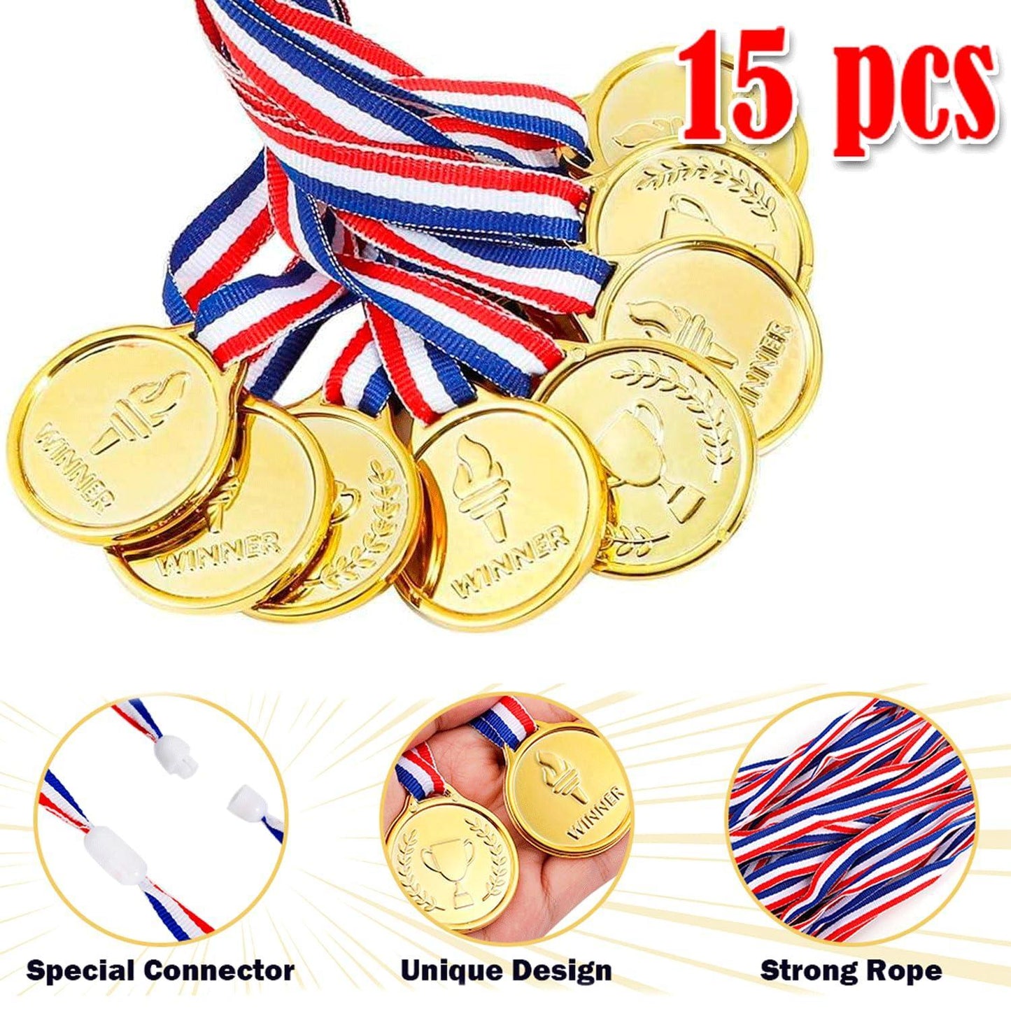 210 Pcs Sports Party Favors for Kids with Golden Winner Awards Medals Wristbands Mini Foam Balls Treat Bags Waterproof Stickers for Basketball Football Baseball Soccer Tennis for Party Classroom Prizes (210)