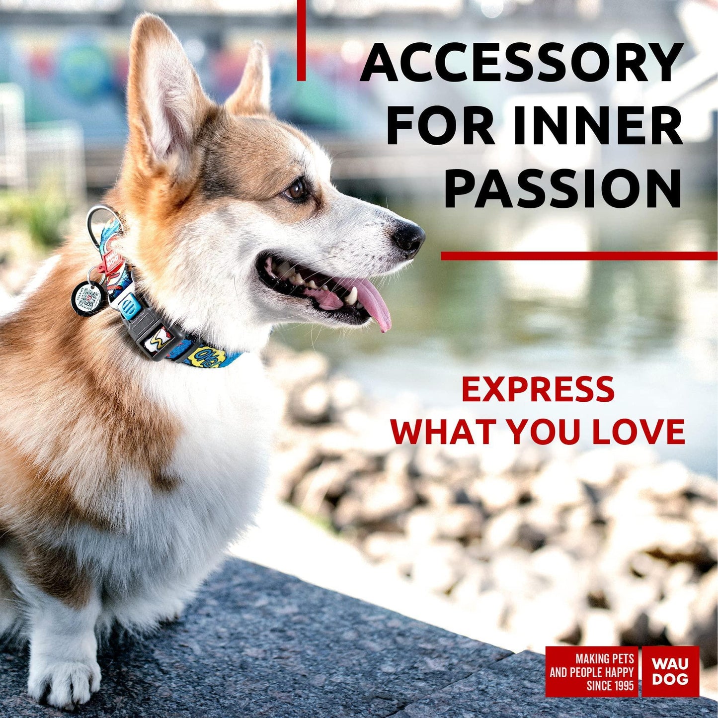 Nylon Dog Collar   Adjustable Dog Collar for Large Dogs Small & Medium Dogs   Breakaway Puppy Collars for Large Breed Dogs   Boy & Girl Dog Collars with Durable Plastic Buckle and QR Dog Tag