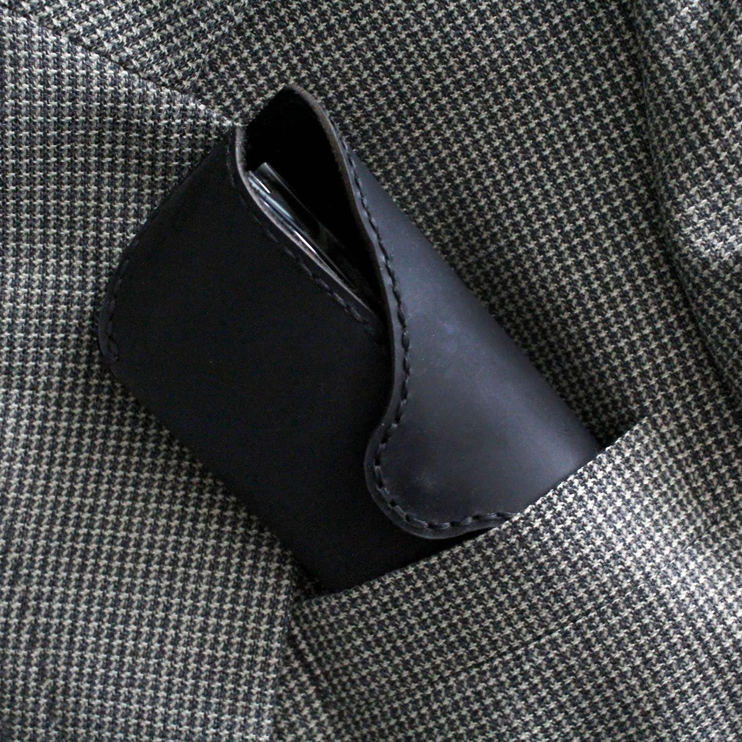 MyMesken Genuine Leather Eyeglasses & Sunglasses Case with Magnetic Snap Closure