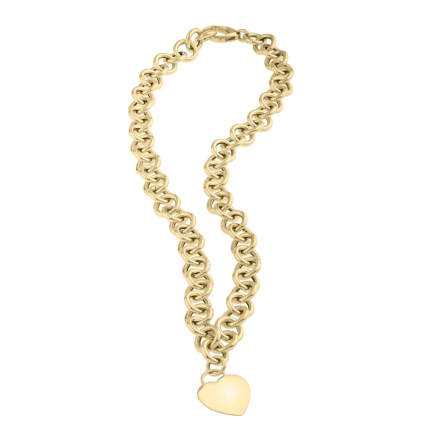 14k Yellow Gold Rolo Link Necklace (11.40 mm)