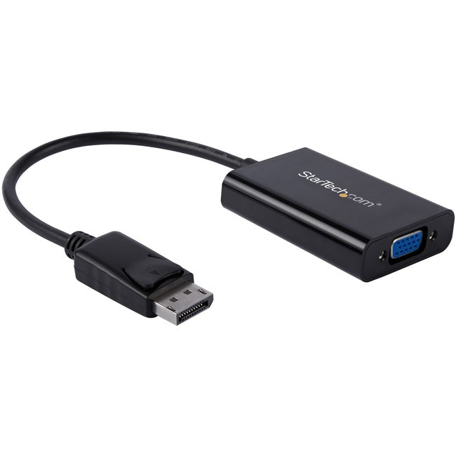 AddOn 8in DisplayPort Male to DVI, HDMI, and VGA Female Black Adapter with Audio