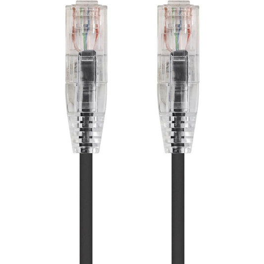 Monoprice SlimRun Cat6 28AWG UTP Ethernet Network Cable, 7ft Black