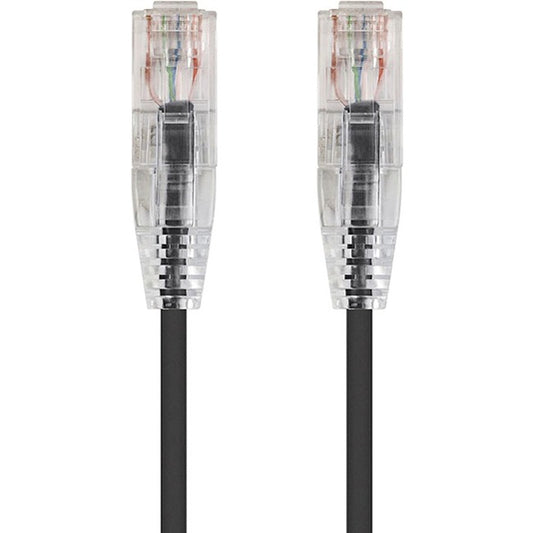 Monoprice SlimRun Cat6 28AWG UTP Ethernet Network Cable, 3ft Black