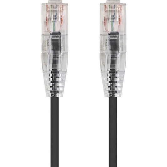 Monoprice SlimRun Cat6 28AWG UTP Ethernet Network Cable, 20ft Black