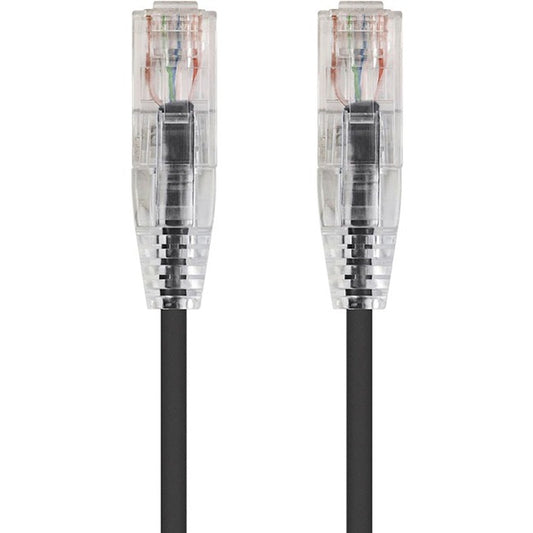 Monoprice SlimRun Cat6 28AWG UTP Ethernet Network Cable, 14ft Black