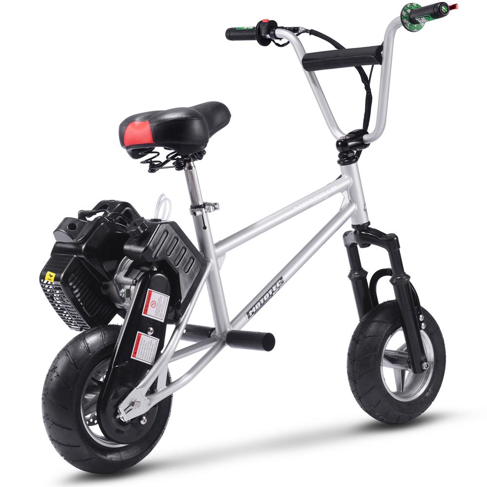 Mototec 49cc Gas Mini Bike V2 Silver
