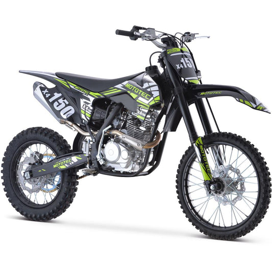 Mototec X4 150cc 4-stroke Gas Dirt Bike Black