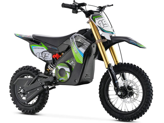 Mototec 36v Pro Electric Dirt Bike 1000w Lithium Green