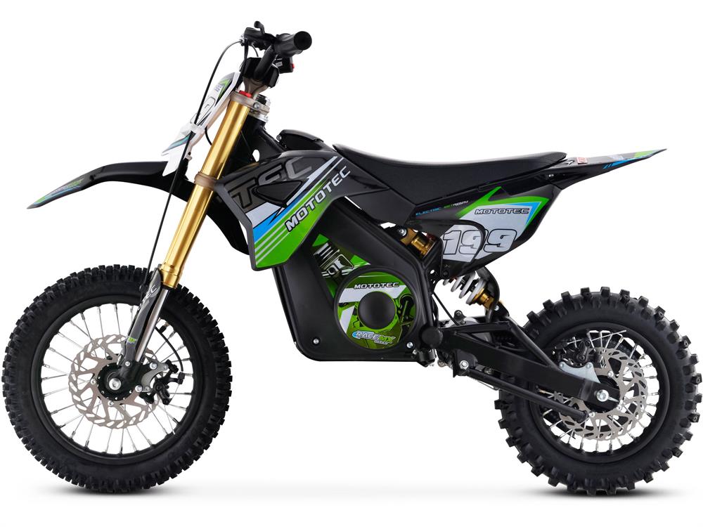 Mototec 36v Pro Electric Dirt Bike 1000w Lithium Green