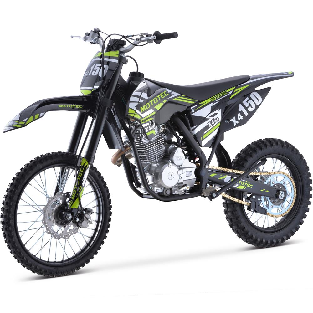 Mototec X4 150cc 4-stroke Gas Dirt Bike Black