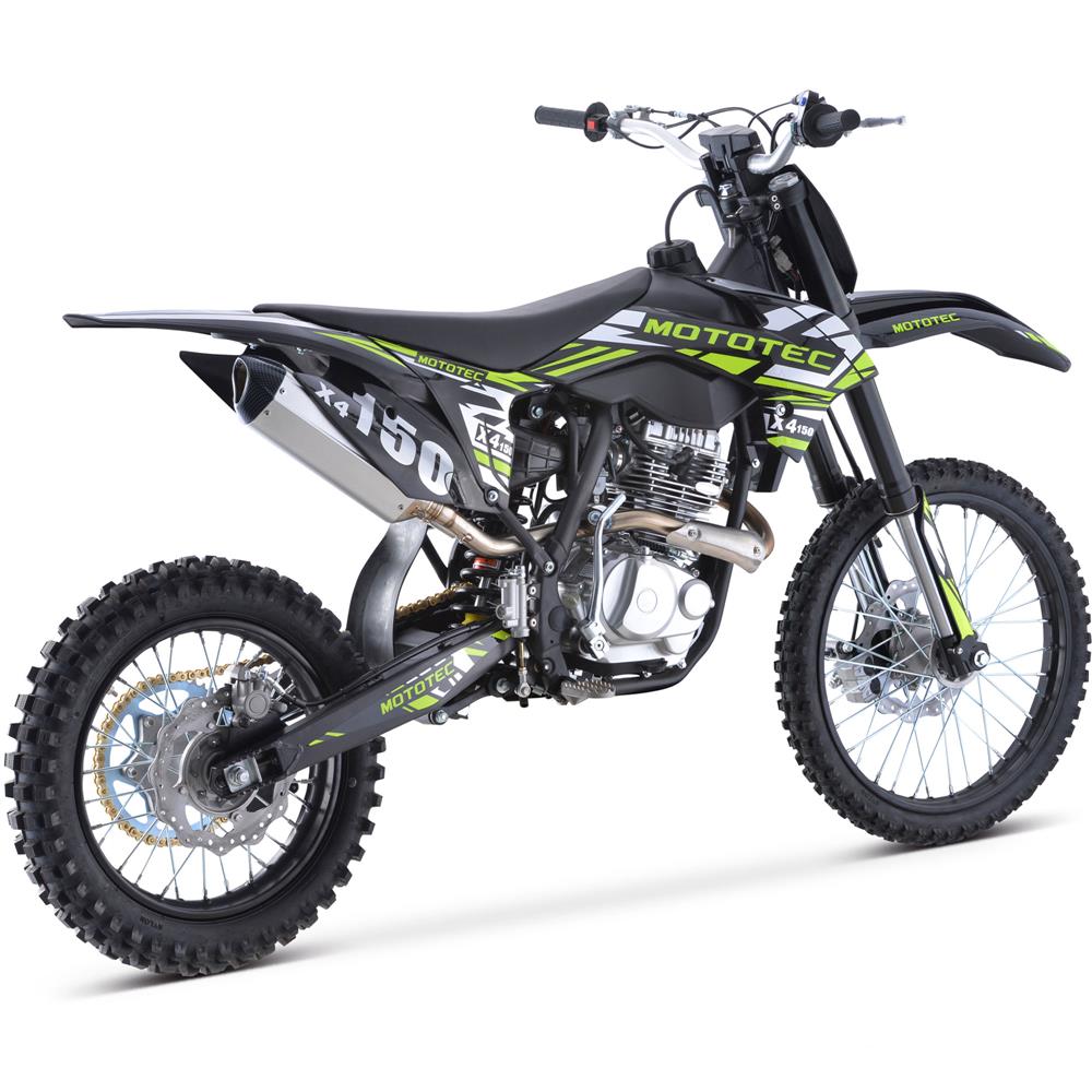 Mototec X4 150cc 4-stroke Gas Dirt Bike Black