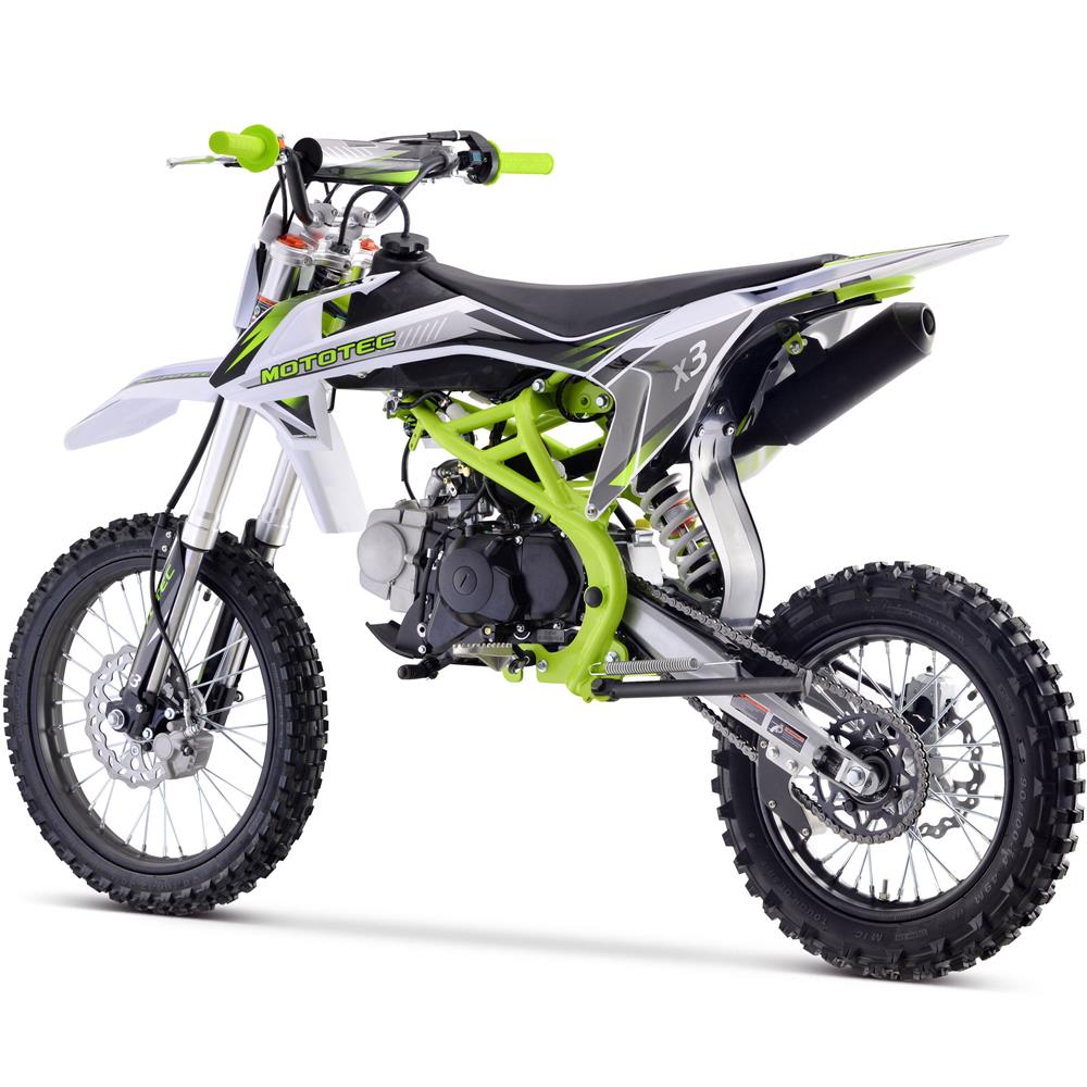 Mototec X3 125cc 4-stroke Gas Dirt Bike Green