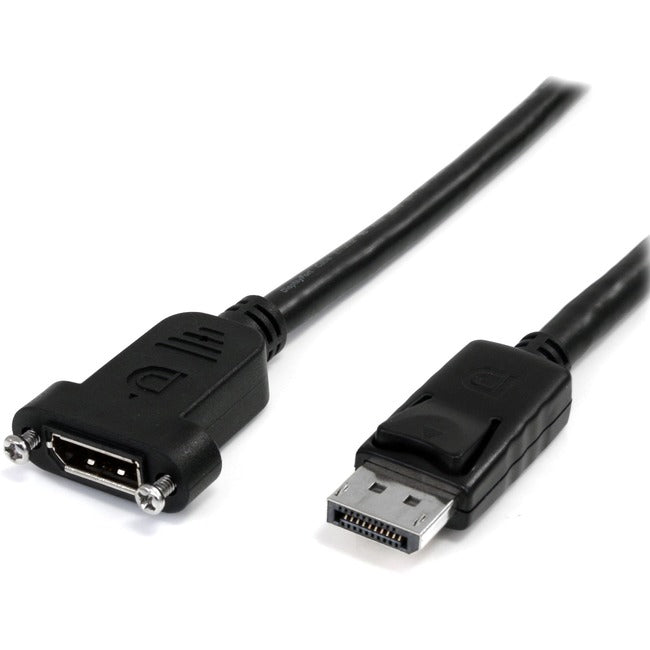 StarTech.com 3 ft 20 pin DisplayPort Extension Panel Mount Cable - M/F