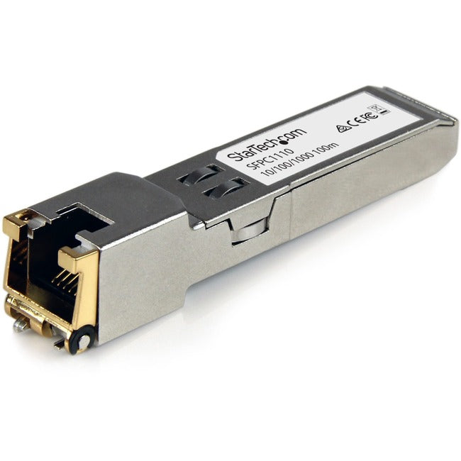 StarTech.com Cisco SFP-GE-T Compatible SFP Module - 1000BASE-T Copper SFP Transceiver - Lifetime Warranty - 1 Gbps - Maximum Transfer Distance: 100 m (328 ft)