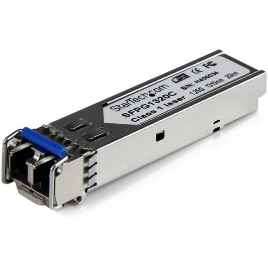 StarTech.com Cisco GLC-LH-SMD Compatible SFP Module - 1000BASE-LH Fiber Optical SFP Transceiver - Lifetime Warranty - 1 Gbps - Maximum Transfer Distance: 20 km (12.4 mi)