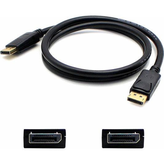 AddOn 1ft DisplayPort Male to Male Black Cable