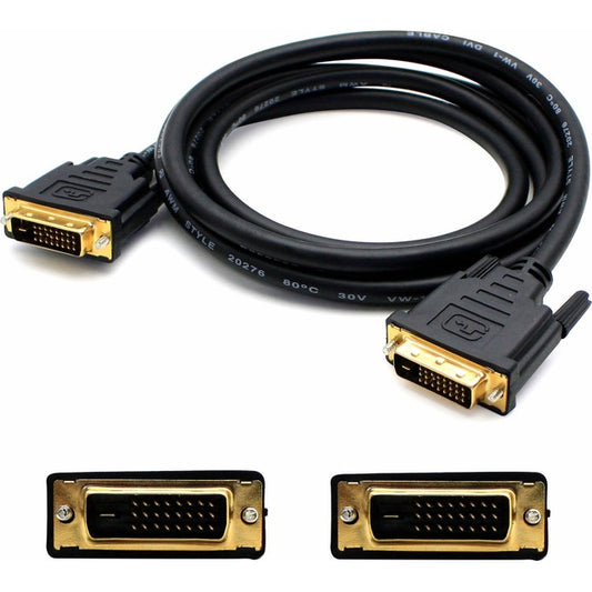 AddOn 6ft DVI-D Male to Male Black Cable