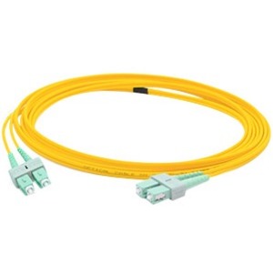 AddOn 3m Single-Mode Fiber (SMF) Simplex (APC-SC/APC-SC) ASC/ASC OS1 Yellow Patch Cable