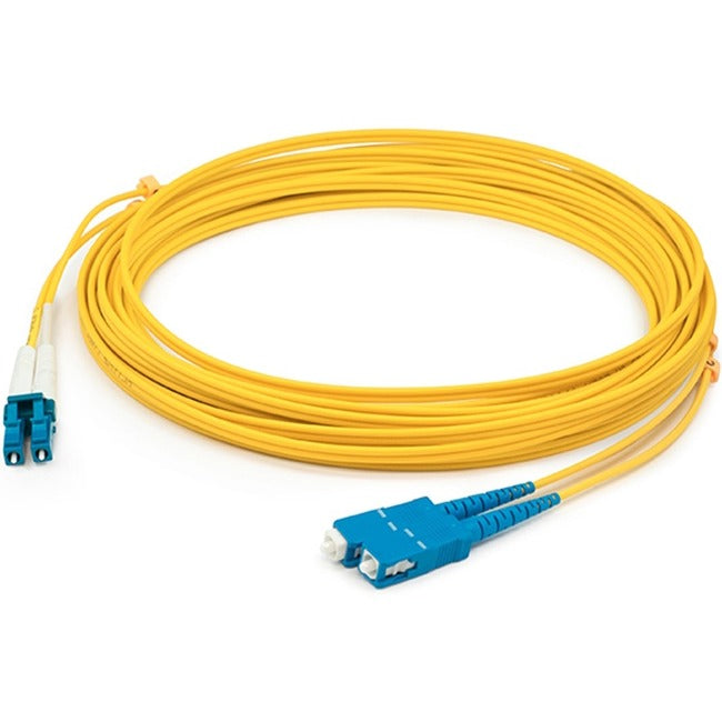 AddOn 1m LC (Male) to USC (Male) Yellow OS1 Duplex Fiber OFNR (Riser-Rated) Patch Cable