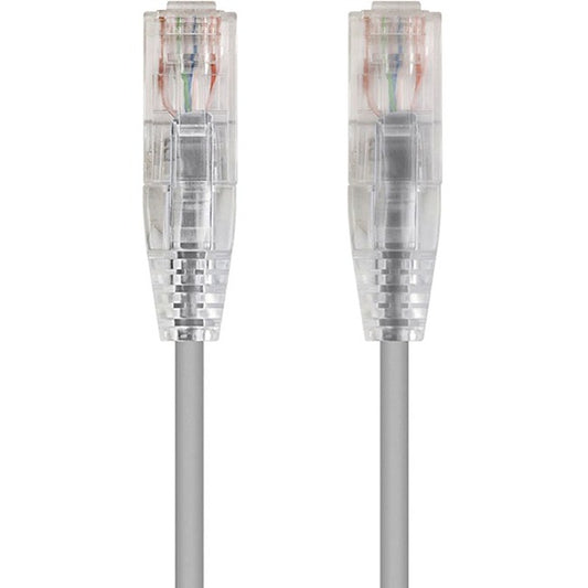 Monoprice SlimRun Cat6 28AWG UTP Ethernet Network Cable, 3ft Gray
