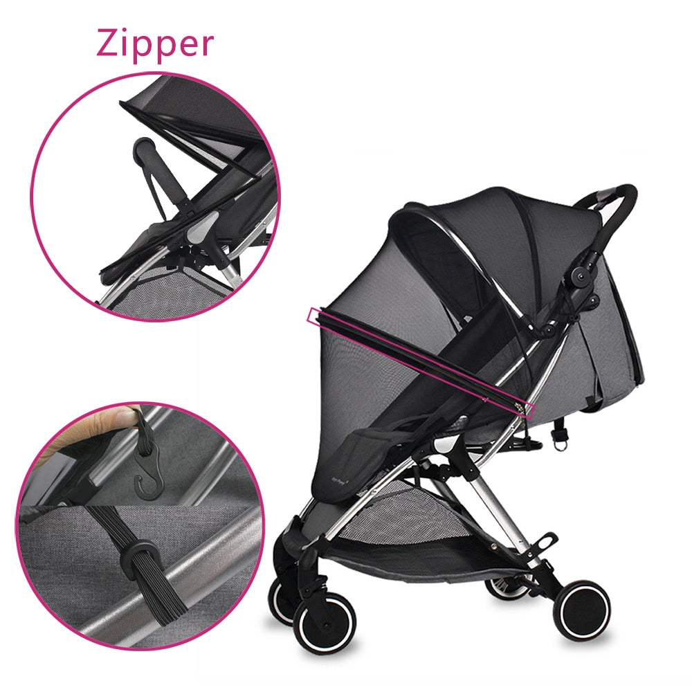 Introducing the "BuzzOff" Baby Stroller Mosquito Net: Complete Protection from Insects On-The-Go