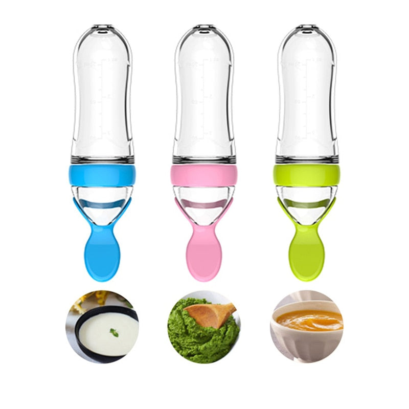 Introducing the "Spoonfuls of Joy" Baby Spoon Feeder Bottle: Simplify Feeding with Ease and Delight