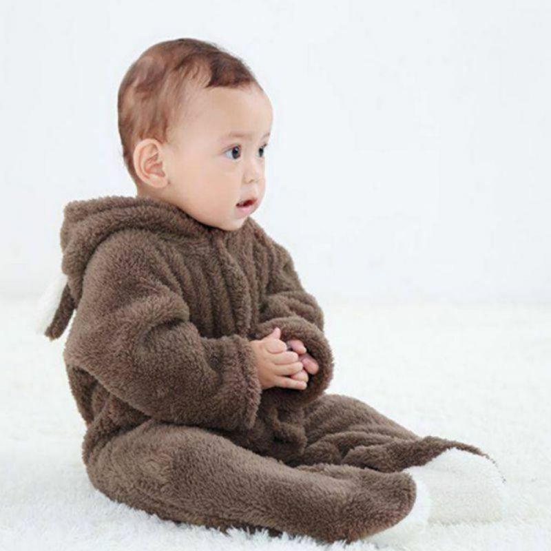 🐻 Cuddle Up Your Little One with the Cozy and Cute Baby Bear Romper - Unleash Endless Adorable Moments! 🌟