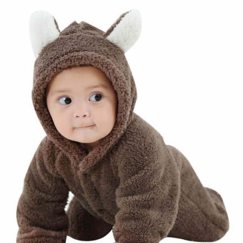 🐻 Cuddle Up Your Little One with the Cozy and Cute Baby Bear Romper - Unleash Endless Adorable Moments! 🌟