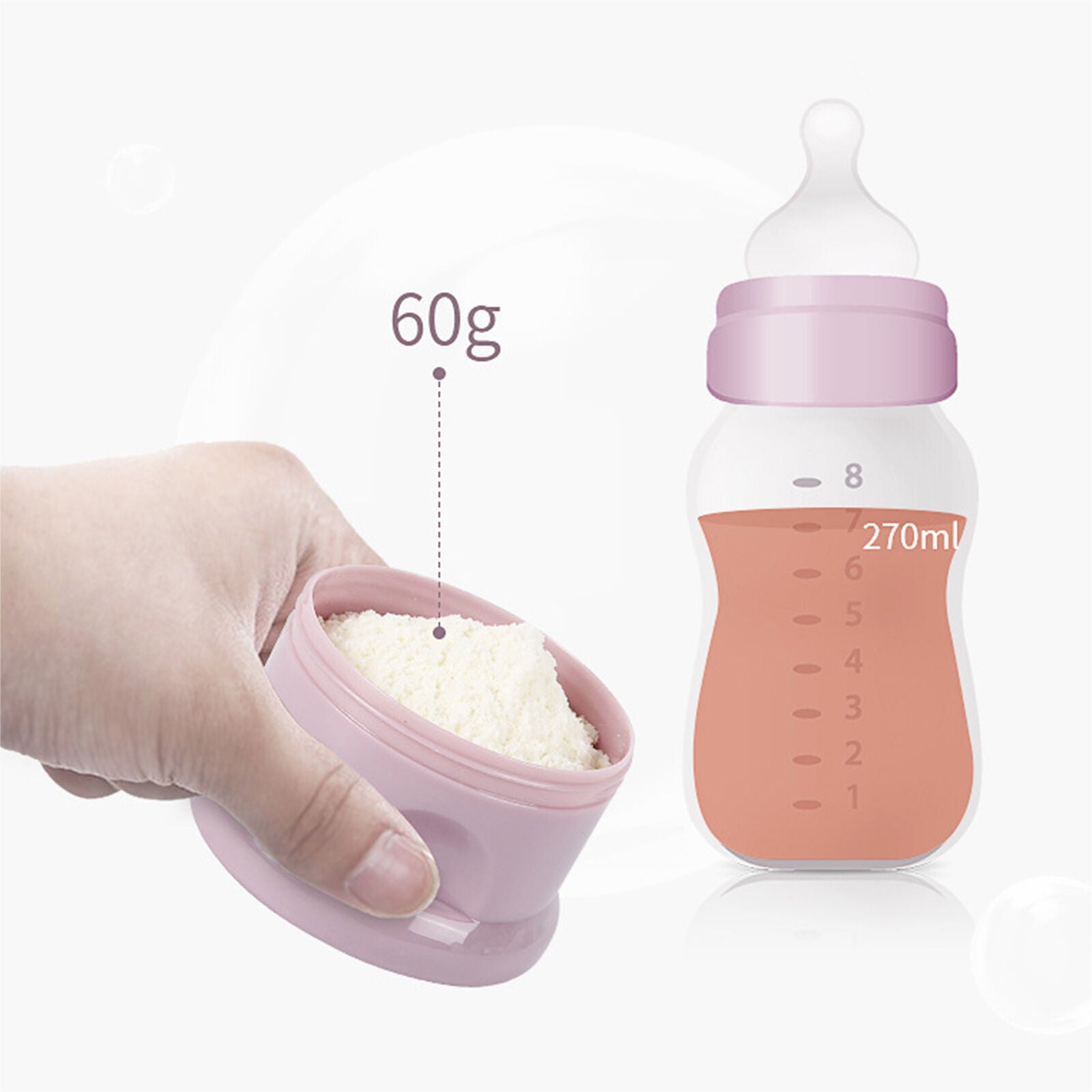 Introducing the "Formula4Fun" Portable Baby Milk Powder Formula Dispenser: Hassle-Free Feeding On-The-Go