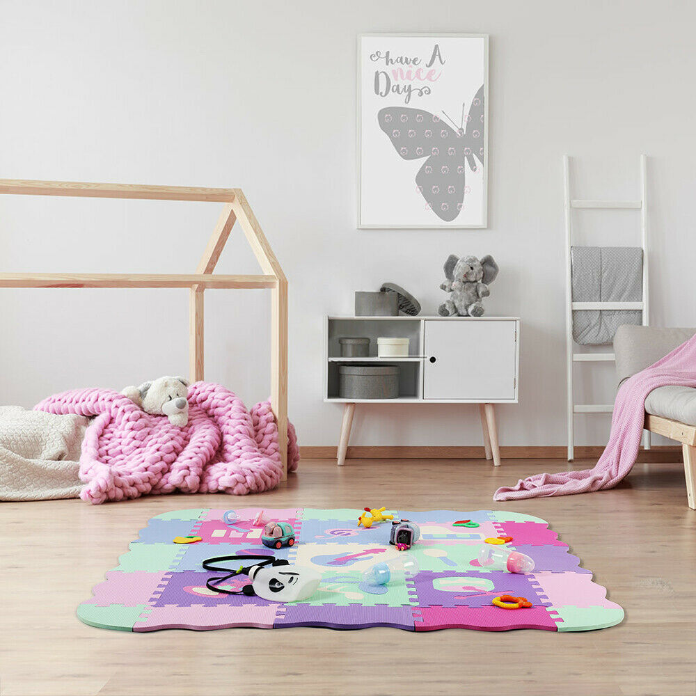 🌈 Unleash Creativity and Fun: 25 Pcs Kids Puzzle Play Mats - The Perfect Floor Play Mat Fence for Baby Crawling! 🧒🏰