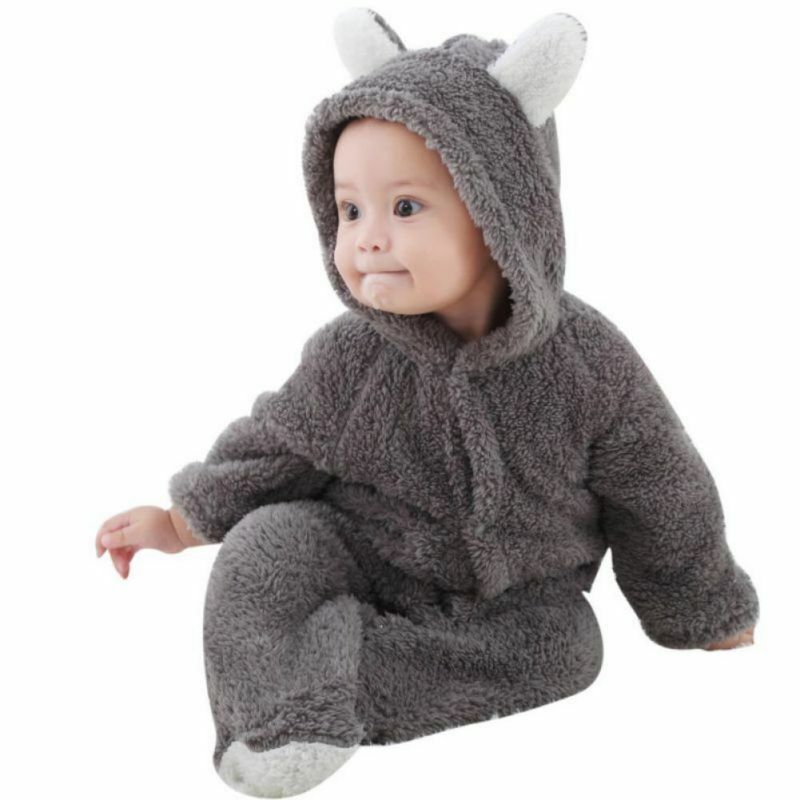 🐻 Cuddle Up Your Little One with the Cozy and Cute Baby Bear Romper - Unleash Endless Adorable Moments! 🌟