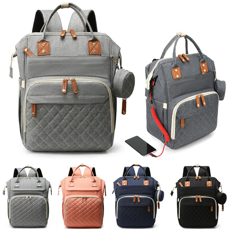 Introducing the "Charge 'n Carry" USB Diaper Bag: Stay Organized and Connected on-the-Go